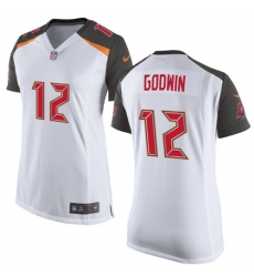 Women's Nike Tampa Bay Buccaneers #12 Chris Godwin Game White NFL Jersey