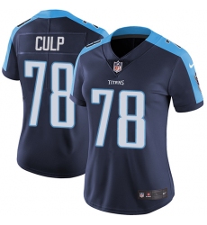 Women's Nike Tennessee Titans #78 Curley Culp Navy Blue Alternate Vapor Untouchable Limited Player NFL Jersey
