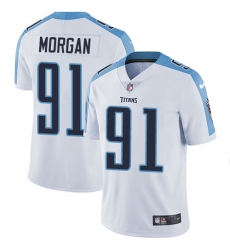 Men's Nike Tennessee Titans #91 Derrick Morgan White Vapor Untouchable Limited Player NFL Jersey