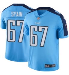 Youth Nike Tennessee Titans #67 Quinton Spain Light Blue Team Color Vapor Untouchable Limited Player NFL Jersey