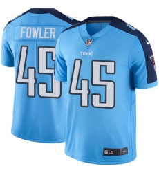 Men's Nike Tennessee Titans #45 Jalston Fowler Light Blue Team Color Vapor Untouchable Limited Player NFL Jersey