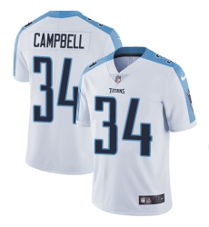 Men's Nike Tennessee Titans #34 Earl Campbell White Vapor Untouchable Limited Player NFL Jersey