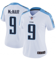 Women's Nike Tennessee Titans #9 Steve McNair White Vapor Untouchable Limited Player NFL Jersey