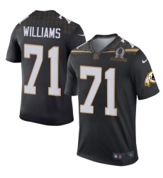 Men's Nike Washington Redskins #71 Trent Williams Elite Black Team Irvin 2016 Pro Bowl NFL Jersey