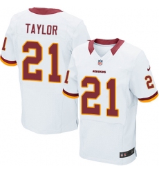 Men's Nike Washington Redskins #21 Sean Taylor Elite White NFL Jersey