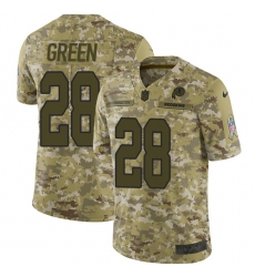 Youth Nike Washington Redskins #28 Darrell Green Limited Camo 2018 Salute to Service NFL Jersey