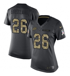 Women's Nike Washington Redskins #26 Bashaud Breeland Limited Black 2016 Salute to Service NFL Jersey