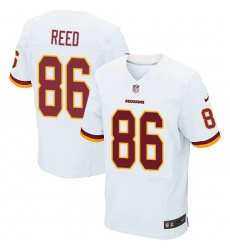 Men's Nike Washington Redskins #86 Jordan Reed Elite White NFL Jersey