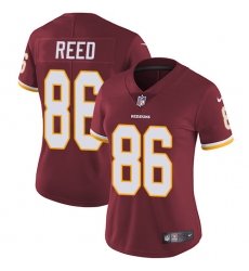 Women's Nike Washington Redskins #86 Jordan Reed Elite Burgundy Red Team Color NFL Jersey