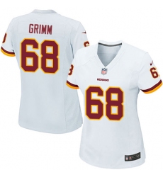 Women's Nike Washington Redskins #68 Russ Grimm Game White NFL Jersey