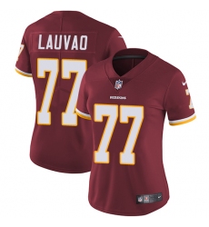 Women's Nike Washington Redskins #77 Shawn Lauvao Burgundy Red Team Color Vapor Untouchable Limited Player NFL Jersey