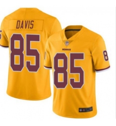 Men's Washington Redskins #85 Vernon Davis Gold Vapor Untouchable Limited NFL Stitched Jersey