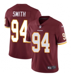 Men's Nike Washington Redskins #94 Preston Smith Burgundy Red Team Color Vapor Untouchable Limited Player NFL Jersey