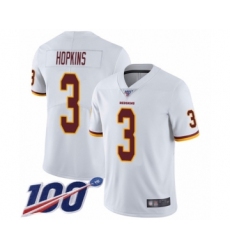 Youth Washington Redskins #3 Dustin Hopkins White Vapor Untouchable Limited Player 100th Season Football Jersey