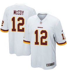 Men's Nike Washington Redskins #12 Colt McCoy Game White NFL Jersey