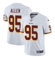 Youth Nike Washington Redskins #95 Jonathan Allen White Vapor Untouchable Limited Player NFL Jersey