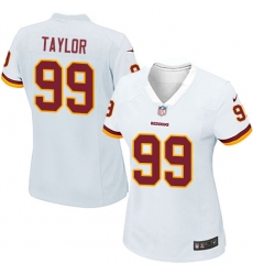 Women's Nike Washington Redskins #99 Phil Taylor Game White NFL Jersey
