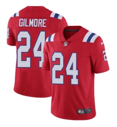 Youth Nike New England Patriots #24 Stephon Gilmore Red Alternate Vapor Untouchable Limited Player NFL Jersey