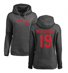 NFL Women's Nike New England Patriots #19 Malcolm Mitchell Ash One Color Pullover Hoodie