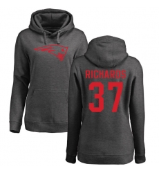 NFL Women's Nike New England Patriots #37 Jordan Richards Ash One Color Pullover Hoodie