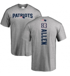 NFL Nike New England Patriots #83 Dwayne Allen Ash Backer T-Shirt