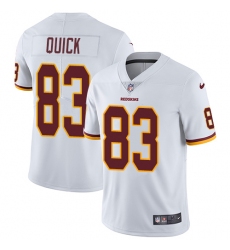 Men's Nike Washington Redskins #83 Brian Quick White Vapor Untouchable Limited Player NFL Jersey