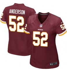 Women's Nike Washington Redskins #52 Ryan Anderson Game Burgundy Red Team Color NFL Jersey
