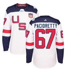Youth Adidas Team USA #67 Max Pacioretty Premier White Home 2016 World Cup Ice Hockey Jersey