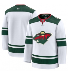 Men's Minnesota Wild Blank White 2024-25 Away Stitched Hockey Jersey