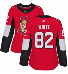 Women's Adidas Ottawa Senators #82 Colin White Premier Red Home NHL Jersey