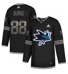 Men's Adidas San Jose Sharks #88 Brent Burns Black Authentic Classic Stitched NHL Jersey