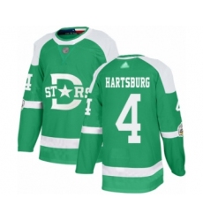 Youth Dallas Stars #4 Craig Hartsburg Authentic Green 2020 Winter Classic Hockey Jersey