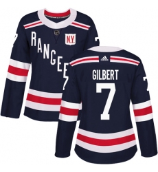 Women's Adidas New York Rangers #7 Rod Gilbert Authentic Navy Blue 2018 Winter Classic NHL Jersey