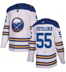 Youth Adidas Buffalo Sabres #55 Rasmus Ristolainen Authentic White 2018 Winter Classic NHL Jersey