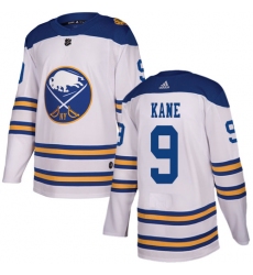 Men's Adidas Buffalo Sabres #9 Evander Kane Authentic White 2018 Winter Classic NHL Jersey