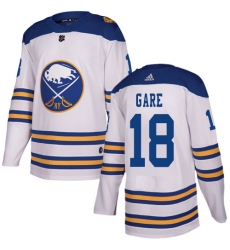 Men's Adidas Buffalo Sabres #18 Danny Gare Authentic White 2018 Winter Classic NHL Jersey