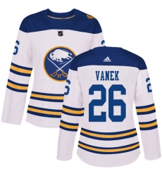 Women's Adidas Buffalo Sabres #26 Thomas Vanek Authentic White 2018 Winter Classic NHL Jersey