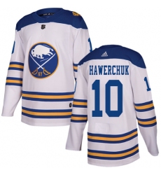 Men's Adidas Buffalo Sabres #10 Dale Hawerchuk Authentic White 2018 Winter Classic NHL Jersey