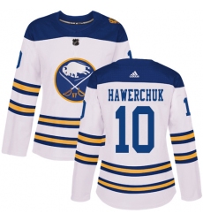 Women's Adidas Buffalo Sabres #10 Dale Hawerchuk Authentic White 2018 Winter Classic NHL Jersey