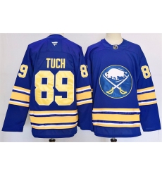 Men's Buffalo Sabres #89 Alex Tuch Blue 2024-25 Stitched Jersey