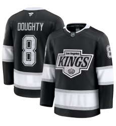 Men's Los Angeles Kings #8 Drew Doughty Black 2024-25 Home Stitched Hockey Jersey