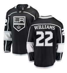 Men's Los Angeles Kings #22 Tiger Williams Authentic Black Home Fanatics Branded Breakaway NHL Jersey