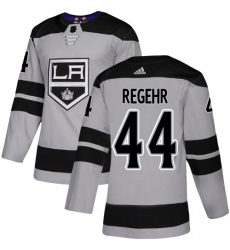 Men's Adidas Los Angeles Kings #44 Robyn Regehr Premier Gray Alternate NHL Jersey