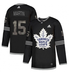 Men's Adidas Toronto Maple Leafs #15 Matt Martin Black Authentic Classic Stitched NHL Jersey