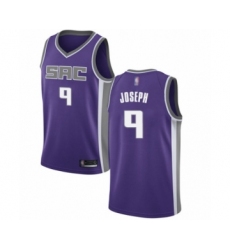 Men's Sacramento Kings #9 Cory Joseph Authentic Purple Basketball Jersey - Icon Edition