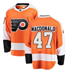 Men's Philadelphia Flyers #47 Andrew MacDonald Fanatics Branded Orange Home Breakaway NHL Jersey