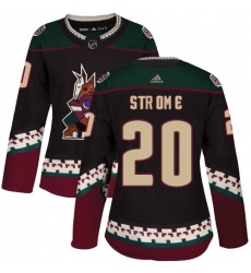 Women's Adidas Arizona Coyotes #20 Dylan Strome Premier Black Alternate NHL Jersey