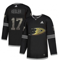 Men's Adidas Anaheim Ducks #17 Ryan Kesler Black Authentic Classic Stitched NHL Jersey