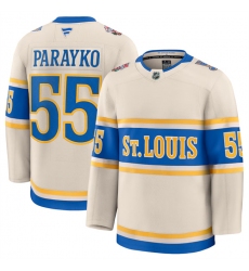 Men's St. Louis Blues #55 Colton Parayko Cream 2024-25 Winter Classic Stitched Hockey Jersey