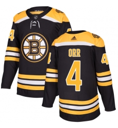 Youth Adidas Boston Bruins #4 Bobby Orr Premier Black Home NHL Jersey
